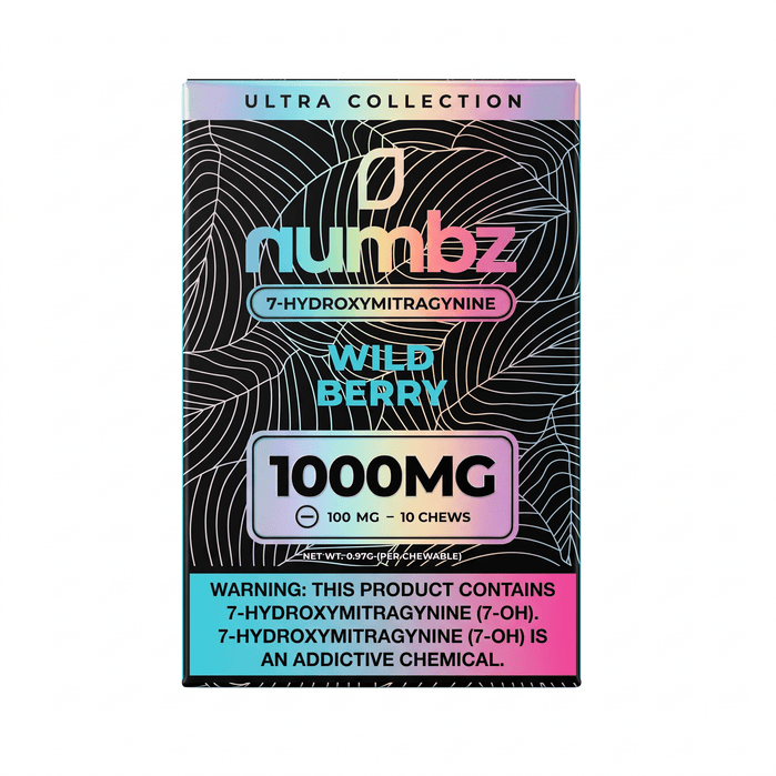 Numbz 7-OH Tablets (1000mg - 10 Count) - 7OH.com