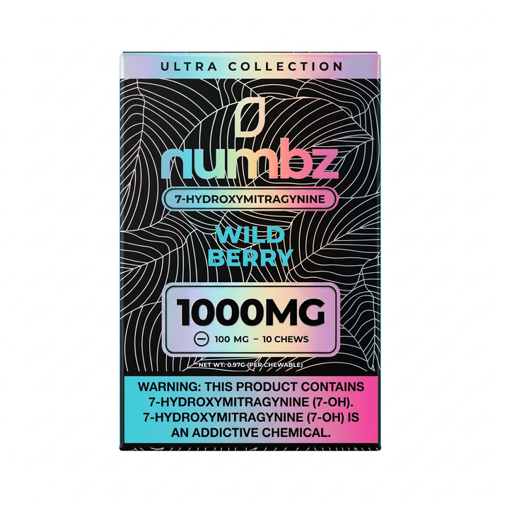 Numbz 7-OH Tablets (1000mg - 10 Count) - 7OH.com