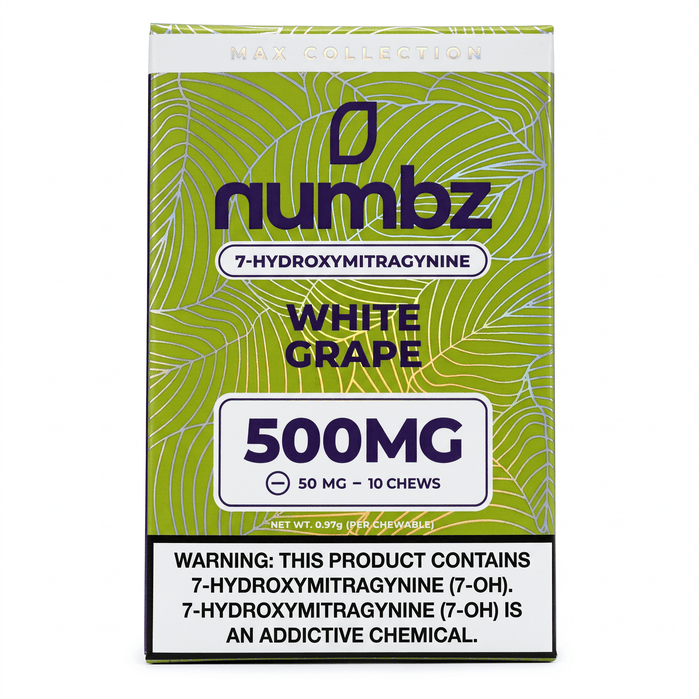 Numbz 7-OH Tablets (500mg - 10 Count) - 7OH.com