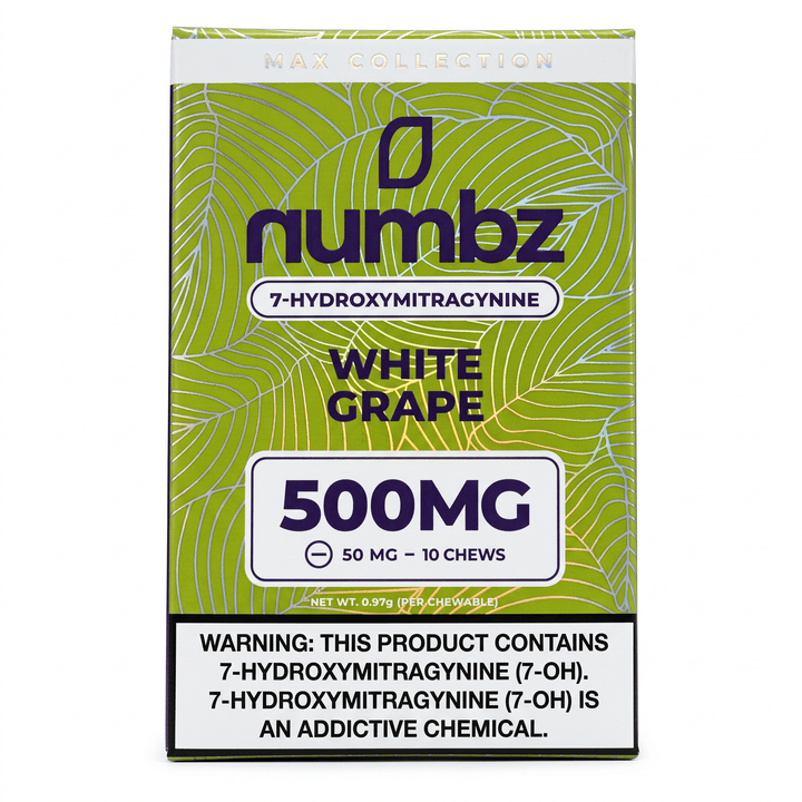 Numbz 7-OH Tablets (500mg - 10 Count) - 7OH.com