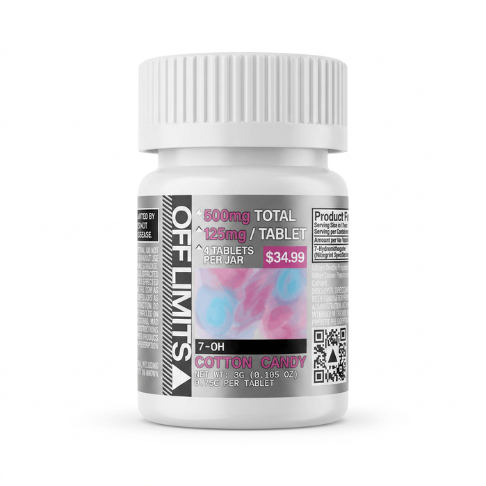 Off Limits 7-OH Tablets (500mg - 4 Count) - 7OH.com