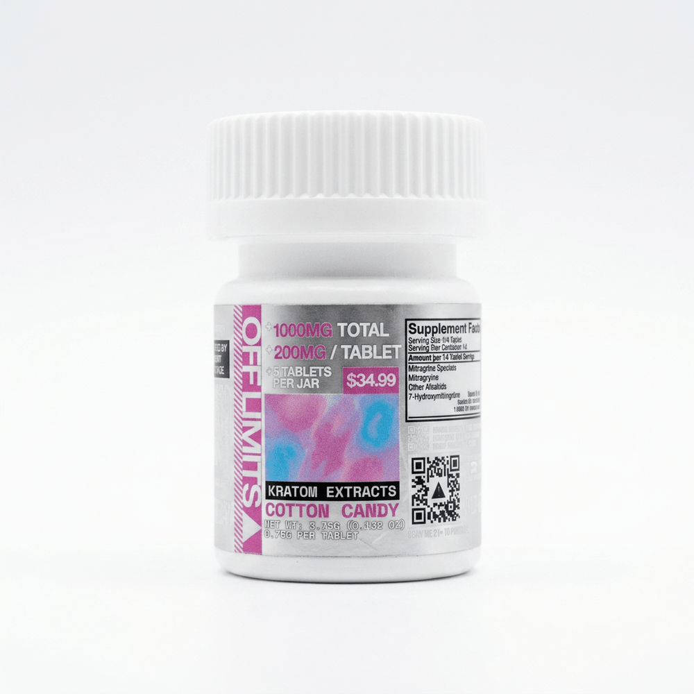 Off Limits Kratom Extract Tablets (1000mg - 5 Count) - 7OH.com