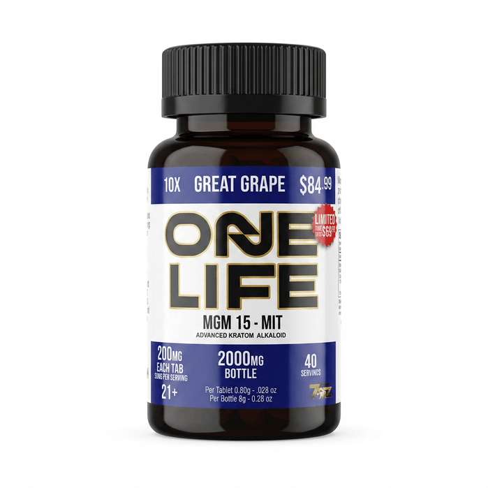 One Life by 7ORZ MGM-15 + MIT Tablets (2000mg - 10 Count) - 7OH.com