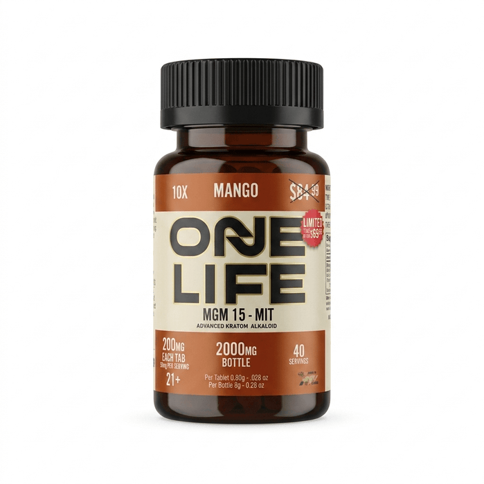 One Life by 7ORZ MGM-15 + MIT Tablets (2000mg - 10 Count) - 7OH.com