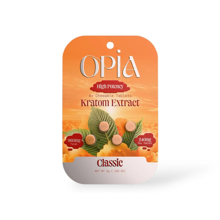 Opia High Potency Kratom Extract Tablets (960mg - 4 Count) - 7OH.com