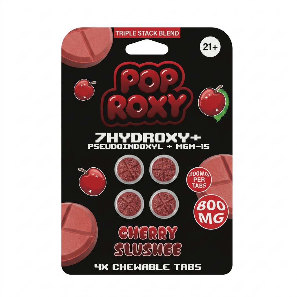 Pop Roxy 7 - OH + Pseudo + MGM Tablets (800mg - 4 Count) - 7OH.com