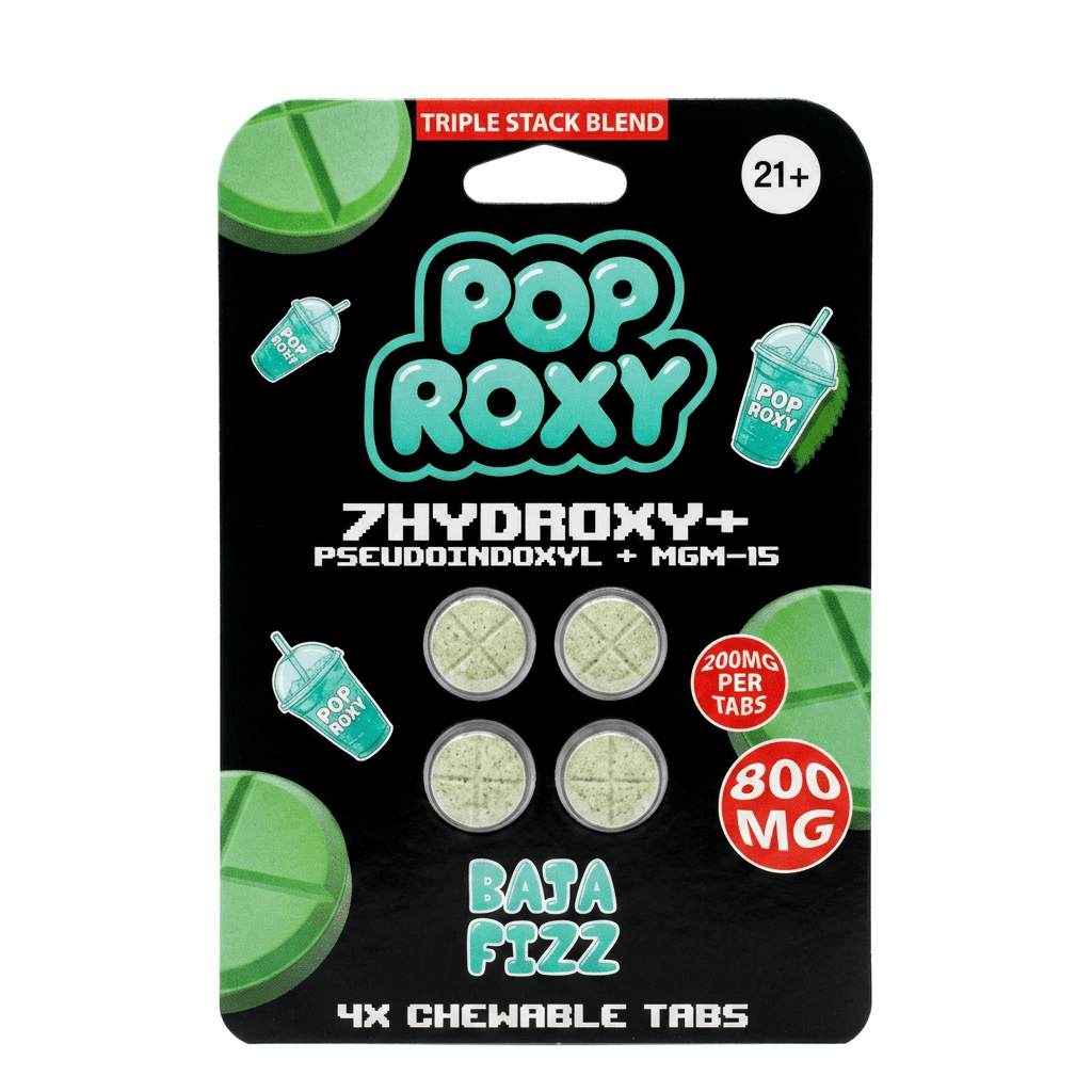 Pop Roxy 7 - OH + Pseudo + MGM Tablets (800mg - 4 Count) - 7OH.com