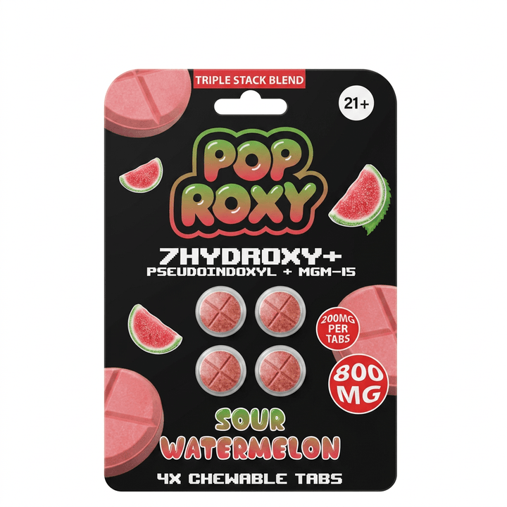 Pop Roxy 7 - OH + Pseudo + MGM Tablets (800mg - 4 Count) - 7OH.com