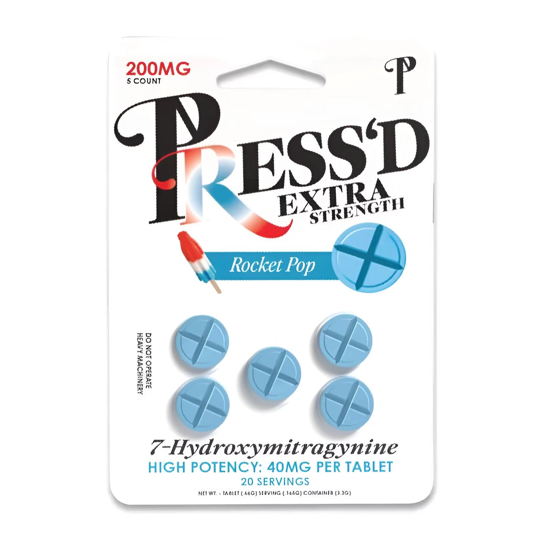 Press'd Extra Strength 7 - OH Tablets (200mg - 5 Count) - 7OH.com