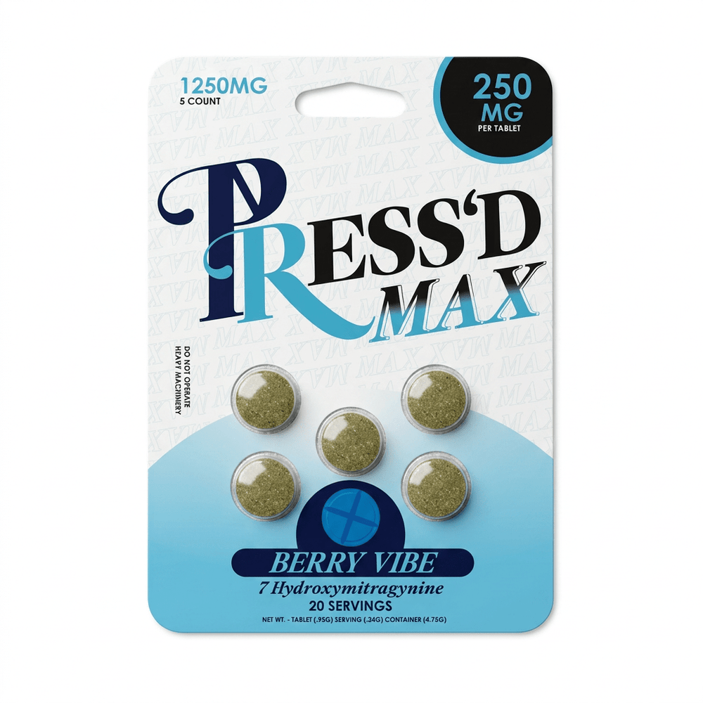 Press'd Max 7-OH Tablets (1250mg - 5 Count) - 7OH.com
