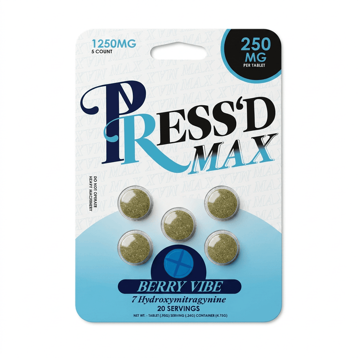 Press'd Max 7-OH Tablets (1250mg - 5 Count) - 7OH.com