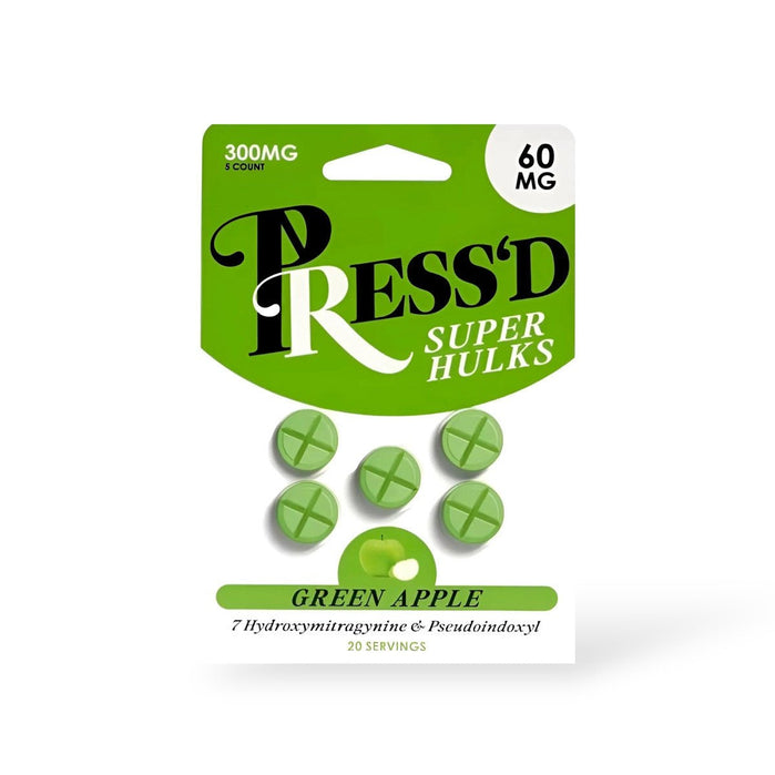 Press'd Super Hulks 7 - OH & Pseudo Tablets (300mg - 5 Count) | BOX OF 10 - 7OH.com