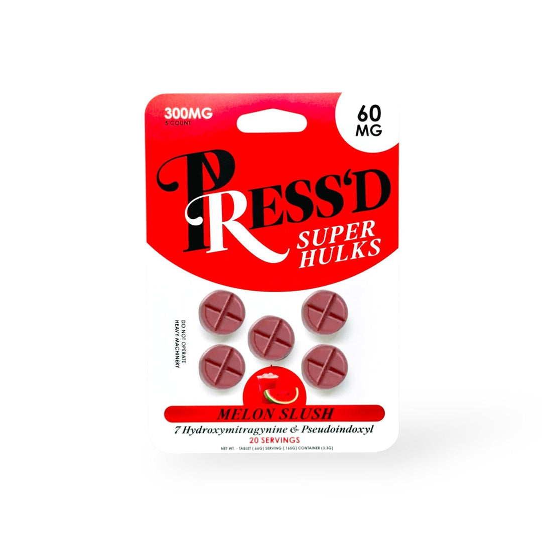 Press'd Super Hulks 7 - OH & Pseudo Tablets (300mg - 5 Count) | BOX OF 10 - 7OH.com