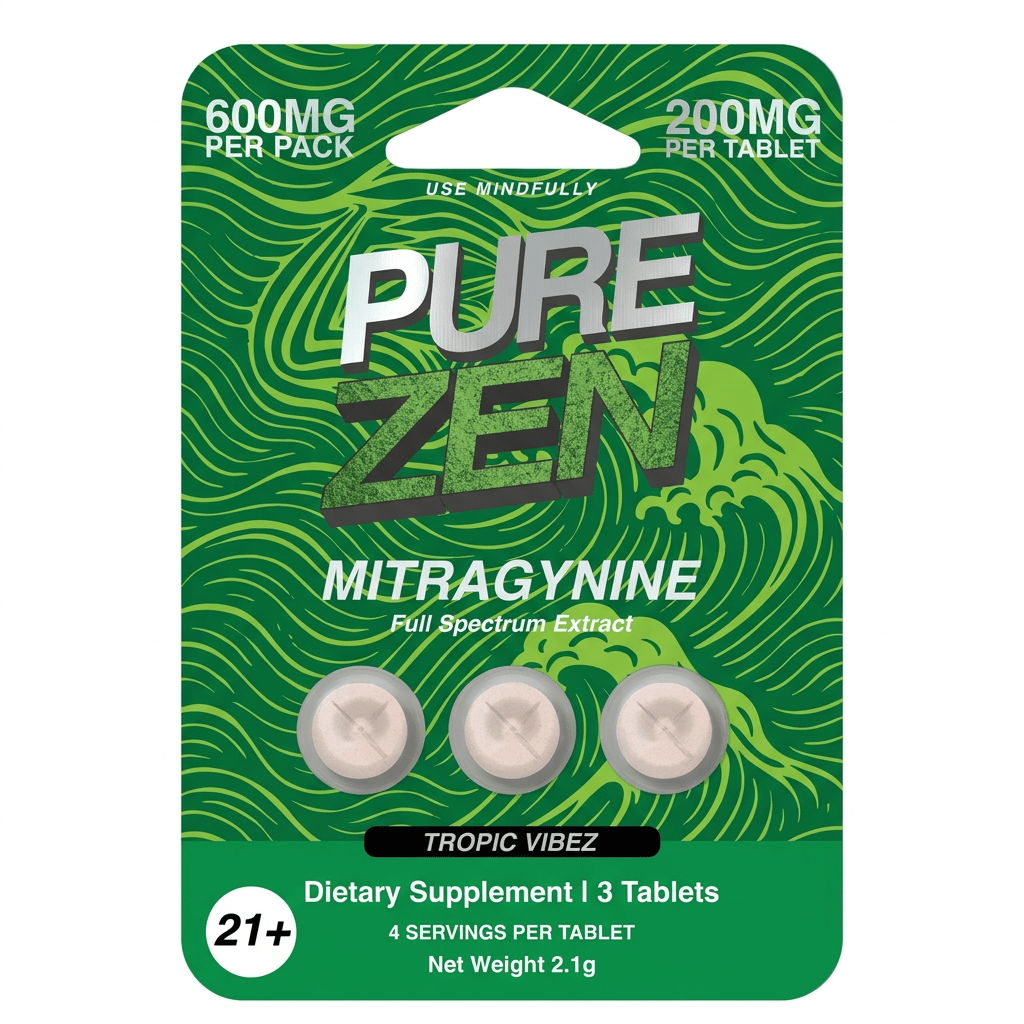 Pure Zen MIT Tablets (600mg - 3 Count) - 7OH.com