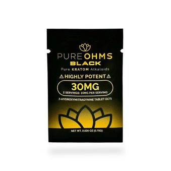 PureOhms Black 7 - OH Tablets (30mg - 1 Count) - 7OH.com
