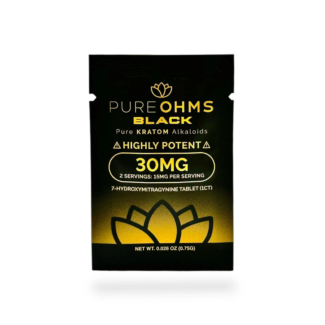 PureOhms Black 7 - OH Tablets (30mg - 1 Count) - 7OH.com