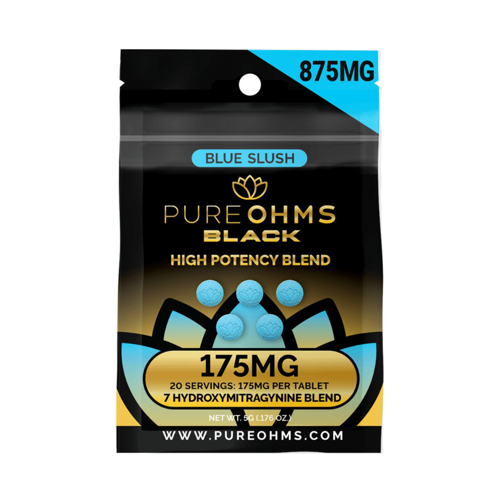 PureOhms Black 7 - OH Tablets (875mg - 5 Count) - 7OH.com