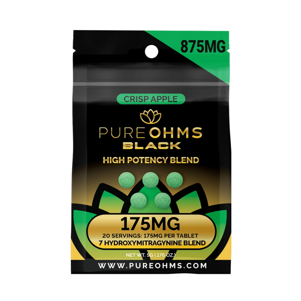 PureOhms Black 7 - OH Tablets (875mg - 5 Count) - 7OH.com
