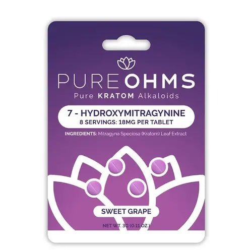 PureOhms Flavored 7 - OH Tablets (72mg - 4 Count) - 7OH.com