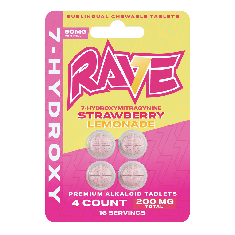 RAVE 7-OH Tablets (200mg - 4 Count) - 7OH.com