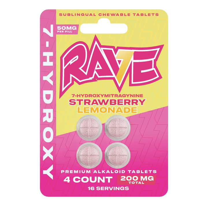 RAVE 7-OH Tablets (200mg - 4 Count) - 7OH.com