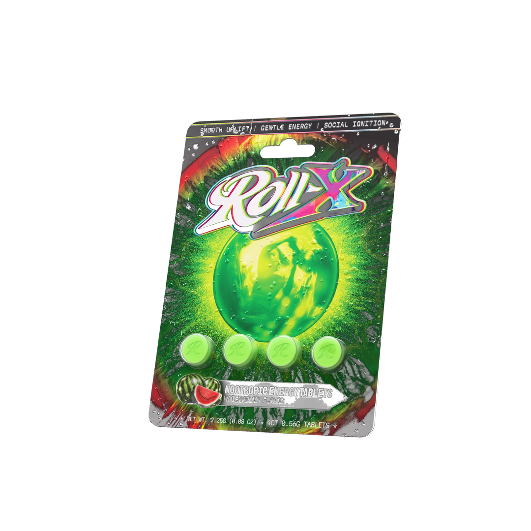 Roll - X Nootropic Energy Tablets (4 Count) - 7OH.com
