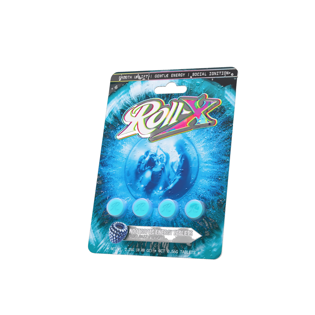 Roll - X Nootropic Energy Tablets (4 Count) - 7OH.com