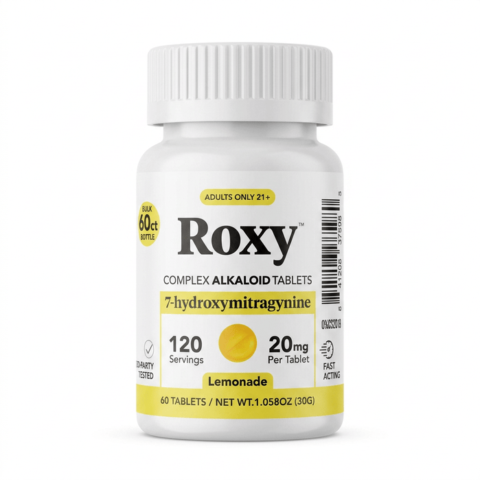 Roxy 7-OH Tablets (1200mg - 60 Count) - 7OH.com