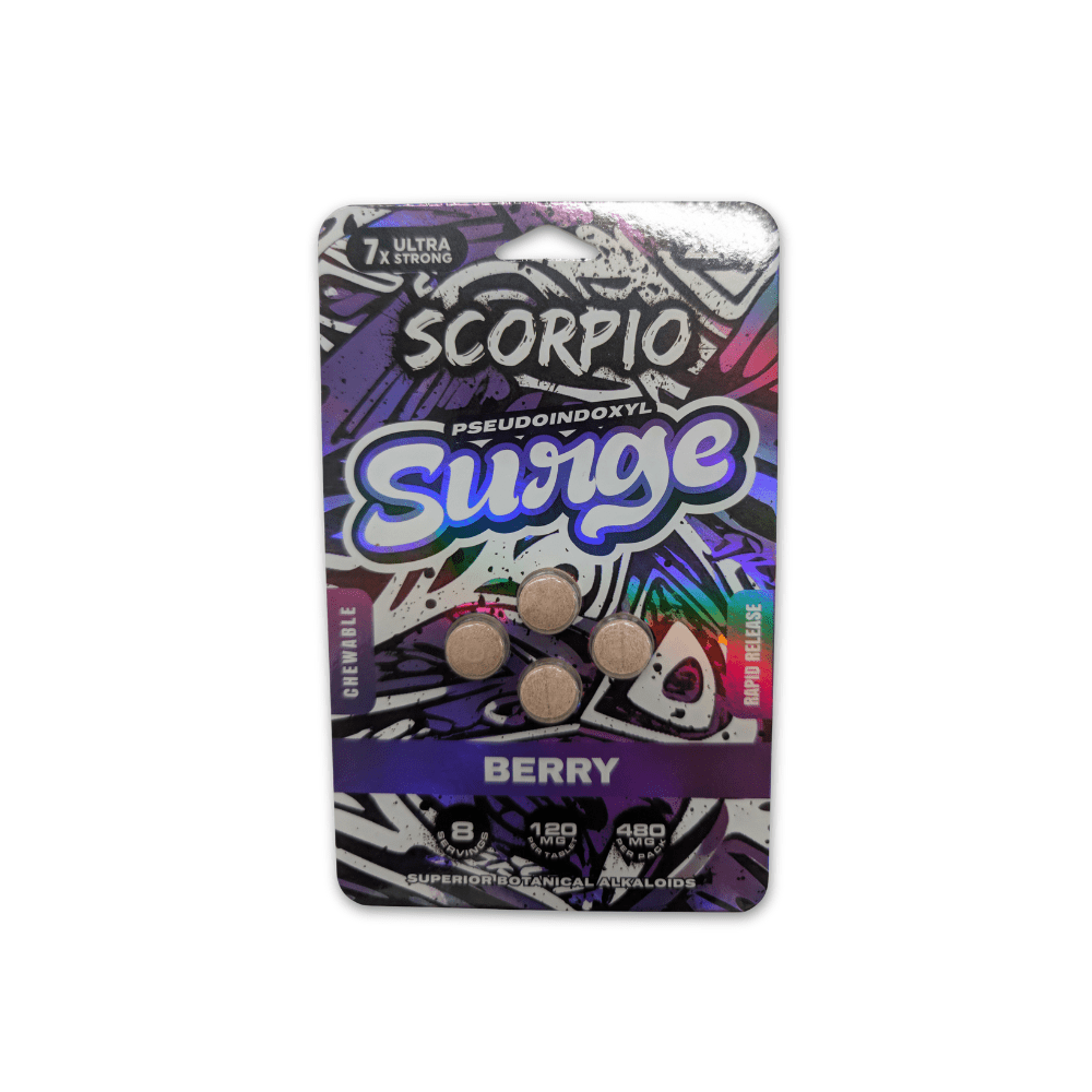 Scorpio Pseudo Surge Tablets (480mg - 4 Count) - 7OH.com