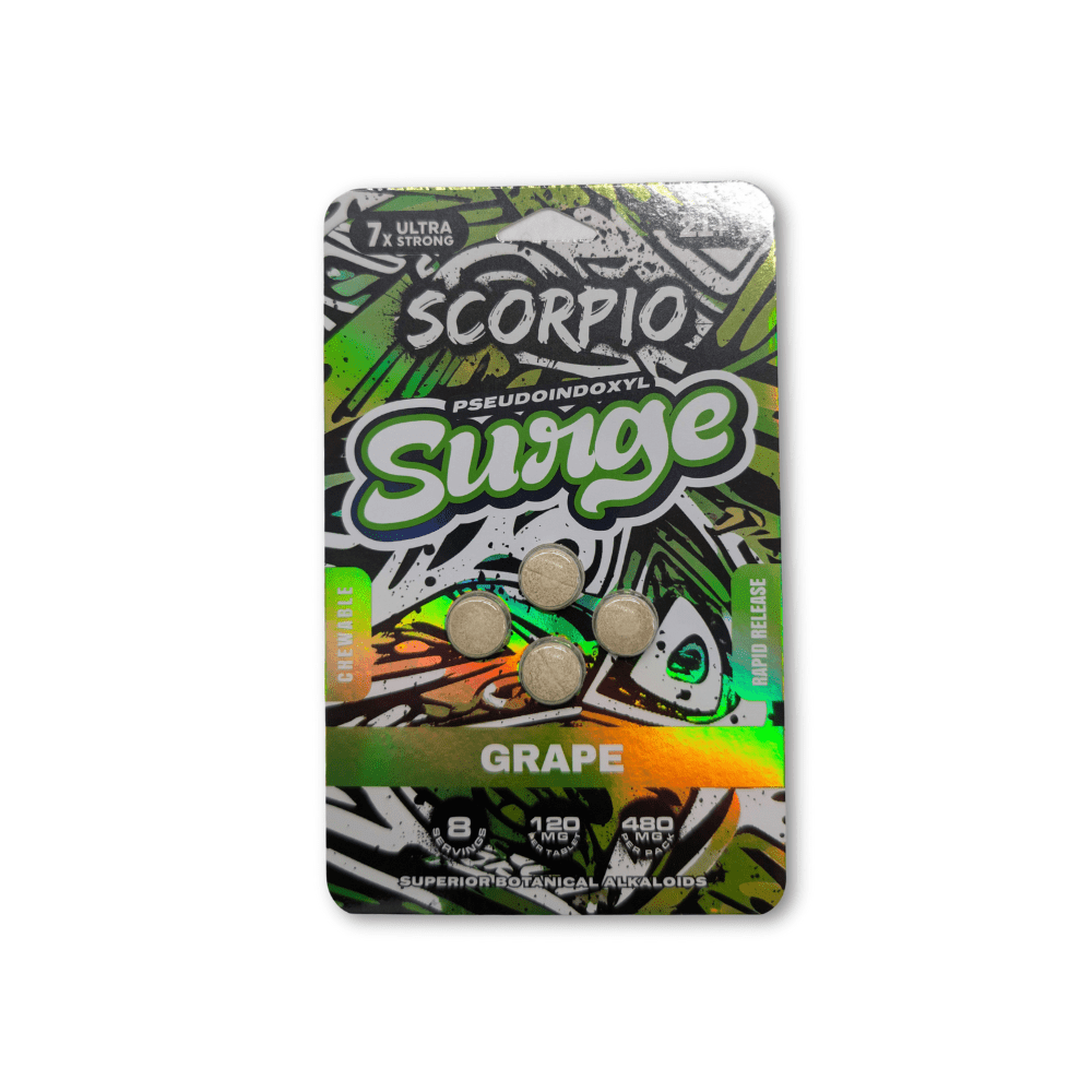 Scorpio Pseudo Surge Tablets (480mg - 4 Count) - 7OH.com