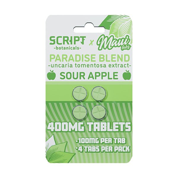 Script x Maui Labs Paradise Blend (Uncaria Tomentosa) Tablets (400mg - 4 Count) - 7OH.com