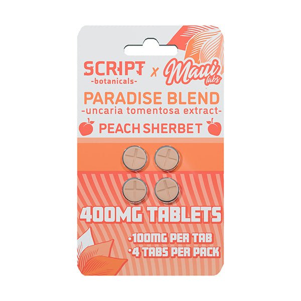 Script Teblets Script x Maui Labs Paradise Blend (Uncaria Tomentosa) Tablets (400mg ...