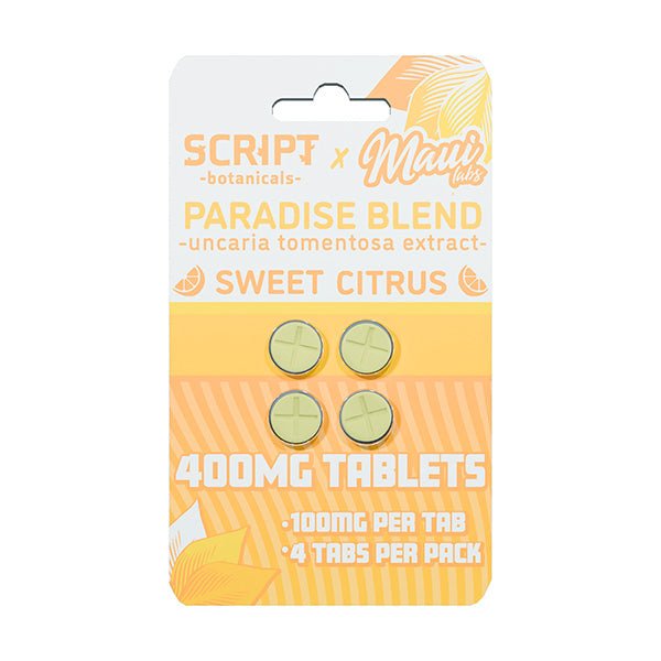 Script Teblets Script x Maui Labs Paradise Blend (Uncaria Tomentosa) Tablets (400mg ...