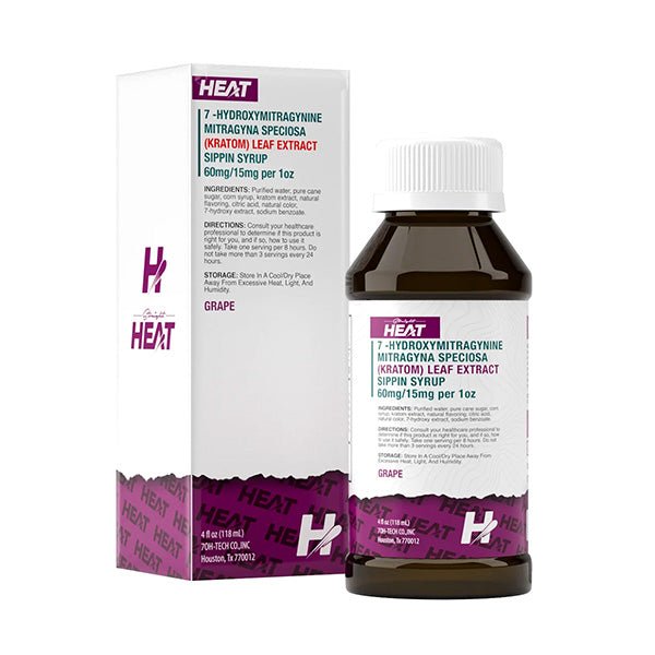 Straight Heat 7OH Sippin Syrup (60mg) - 7OH.com