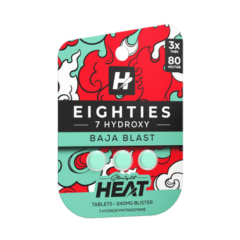 Straight Heat Eighties 7OH Tablets (240mg - 3 Count) | BOX OF 10 - 7OH.com