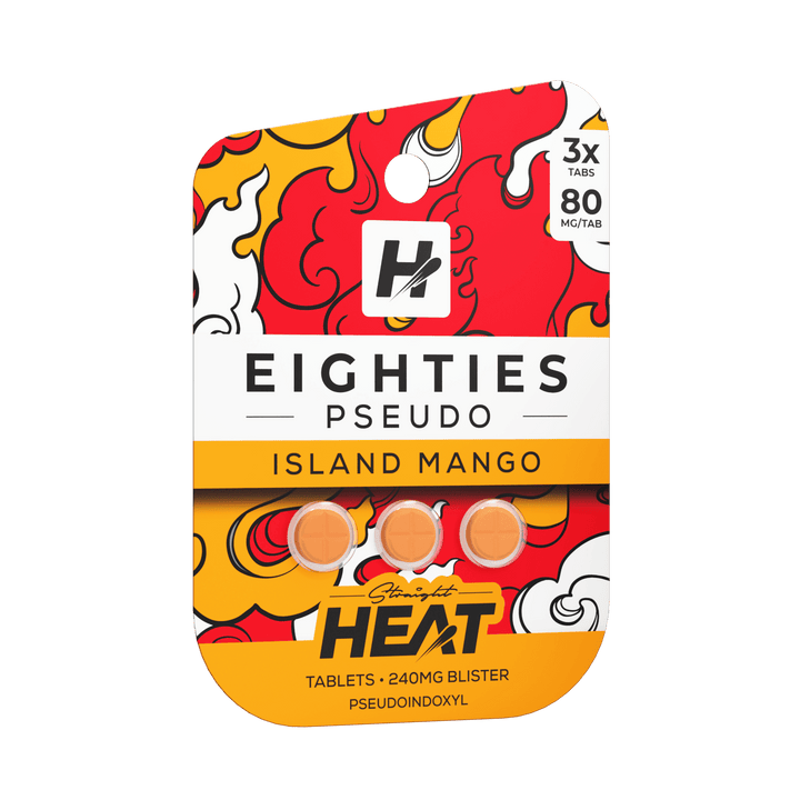 Straight Heat Eighties Pseudo Tablets (240mg - 3 Count) | BOX OF 10 - 7OH.com