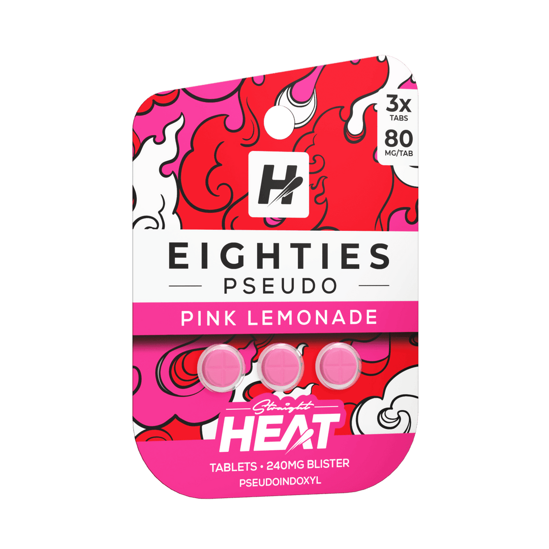 Straight Heat Eighties Pseudo Tablets (240mg - 3 Count) | BOX OF 10 - 7OH.com