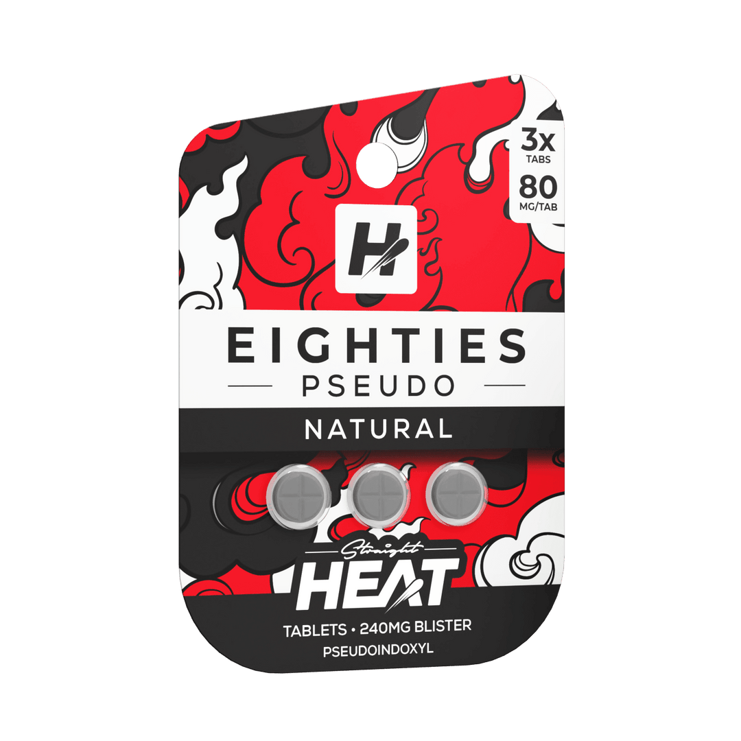 Straight Heat Eighties Pseudo Tablets (240mg - 3 Count) | BOX OF 10 - 7OH.com
