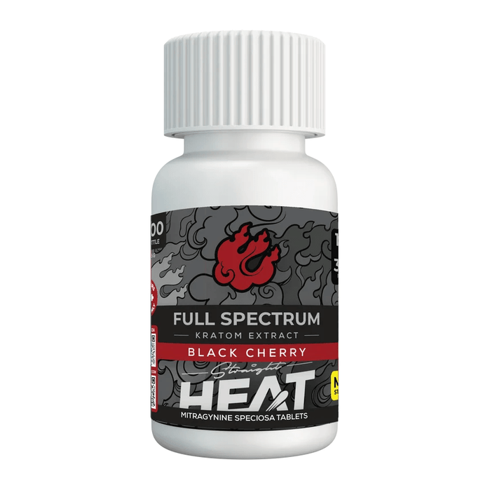 Straight Heat Full Spectrum Kratom Extract Tablets (3000mg - 10 Count) - 7OH.com