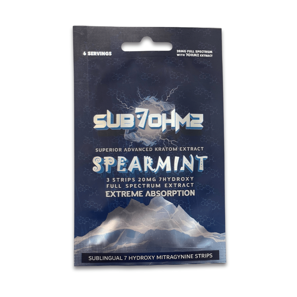 SUB7 - OHMZ Spearmint Kratom Strips (60mg - 3 Count) - 7OH.com
