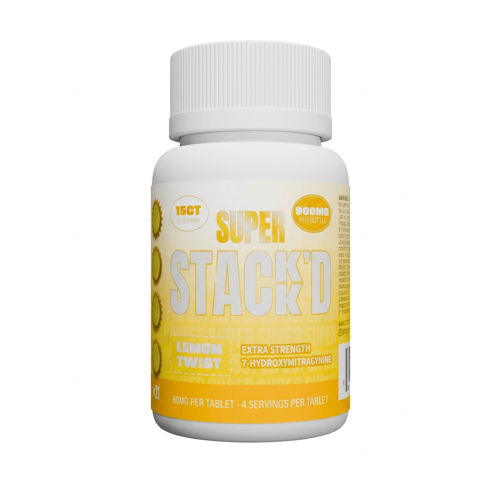 Super Stack'd 7-Hydroxy Extra Strength Tablets (900mg - 15 Count) - 7OH.com