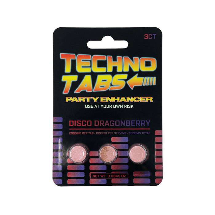 Techno Tabs Party Enhancer Tablets (6000mg - 3 Count) - 7OH.com