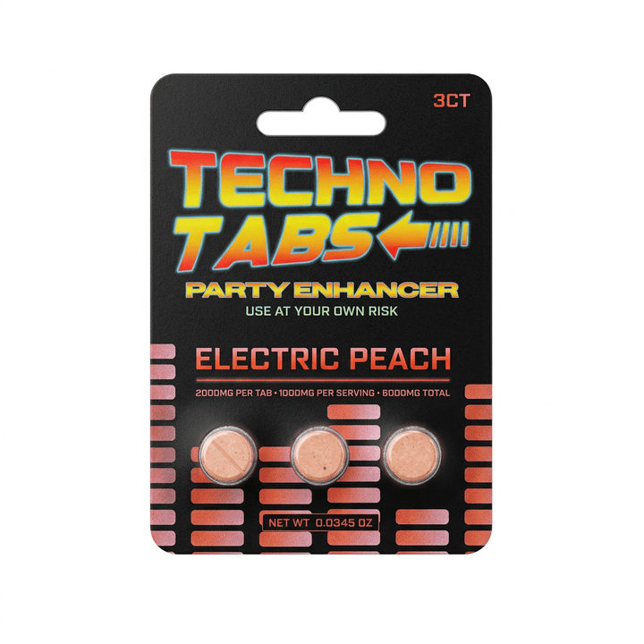 Techno Tabs Party Enhancer Tablets (6000mg - 3 Count) - 7OH.com