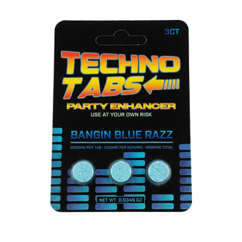 Techno Tabs Party Enhancer Tablets (6000mg - 3 Count) - 7OH.com