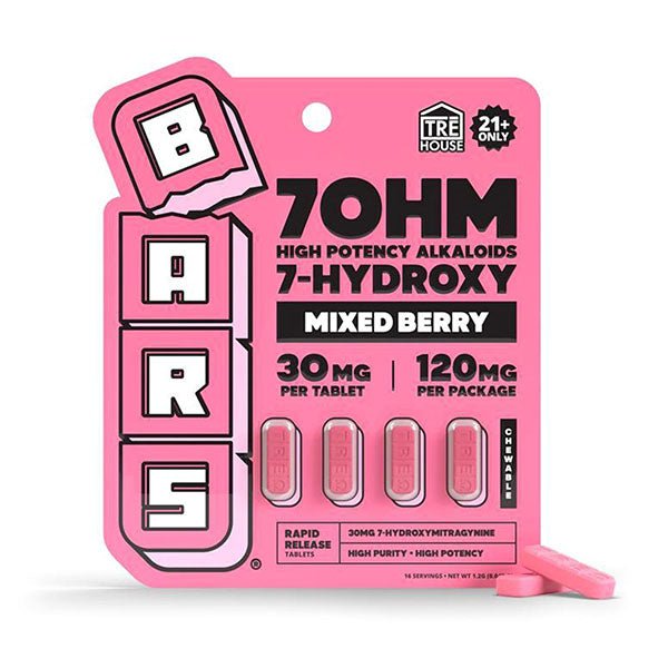 Tre House BARS 7 - OH Tablets (120mg - 4 Count) - 7OH.com