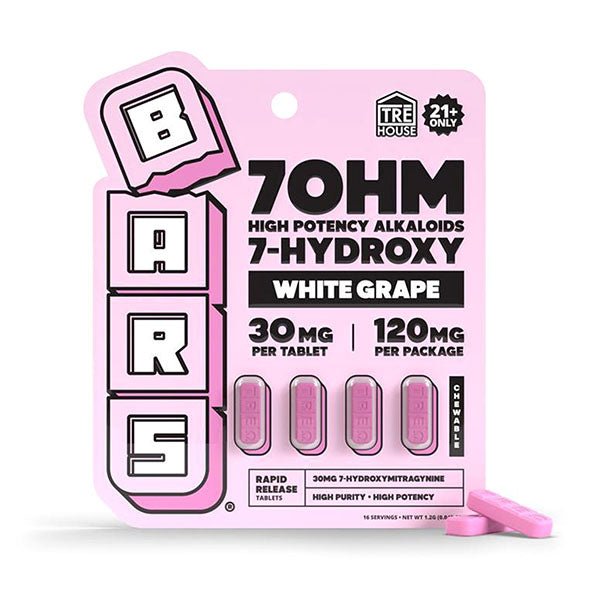 Tre House BARS 7 - OH Tablets (120mg - 4 Count) | BOX OF 10 - 7OH.com