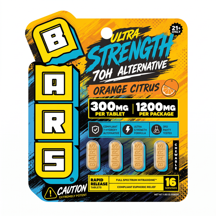 Tre House BARS Ultra Strength 7-OH Alternative Tablets (1200mg - 4 Count) - 7OH.com