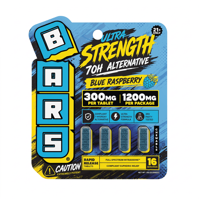 Tre House BARS Ultra Strength 7-OH Alternative Tablets (1200mg - 4 Count) - 7OH.com