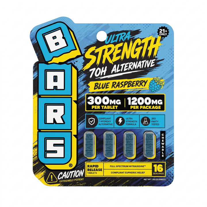 Tre House BARS Ultra Strength 7-OH Alternative Tablets (1200mg - 4 Count) - 7OH.com