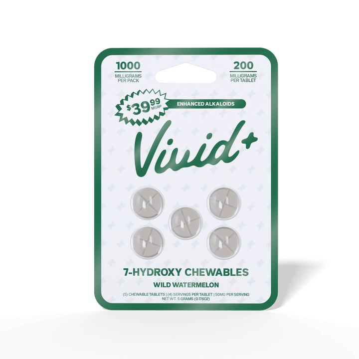 Vivid+ 7-OH Tablets (1000mg - 5 Count) - 7OH.com